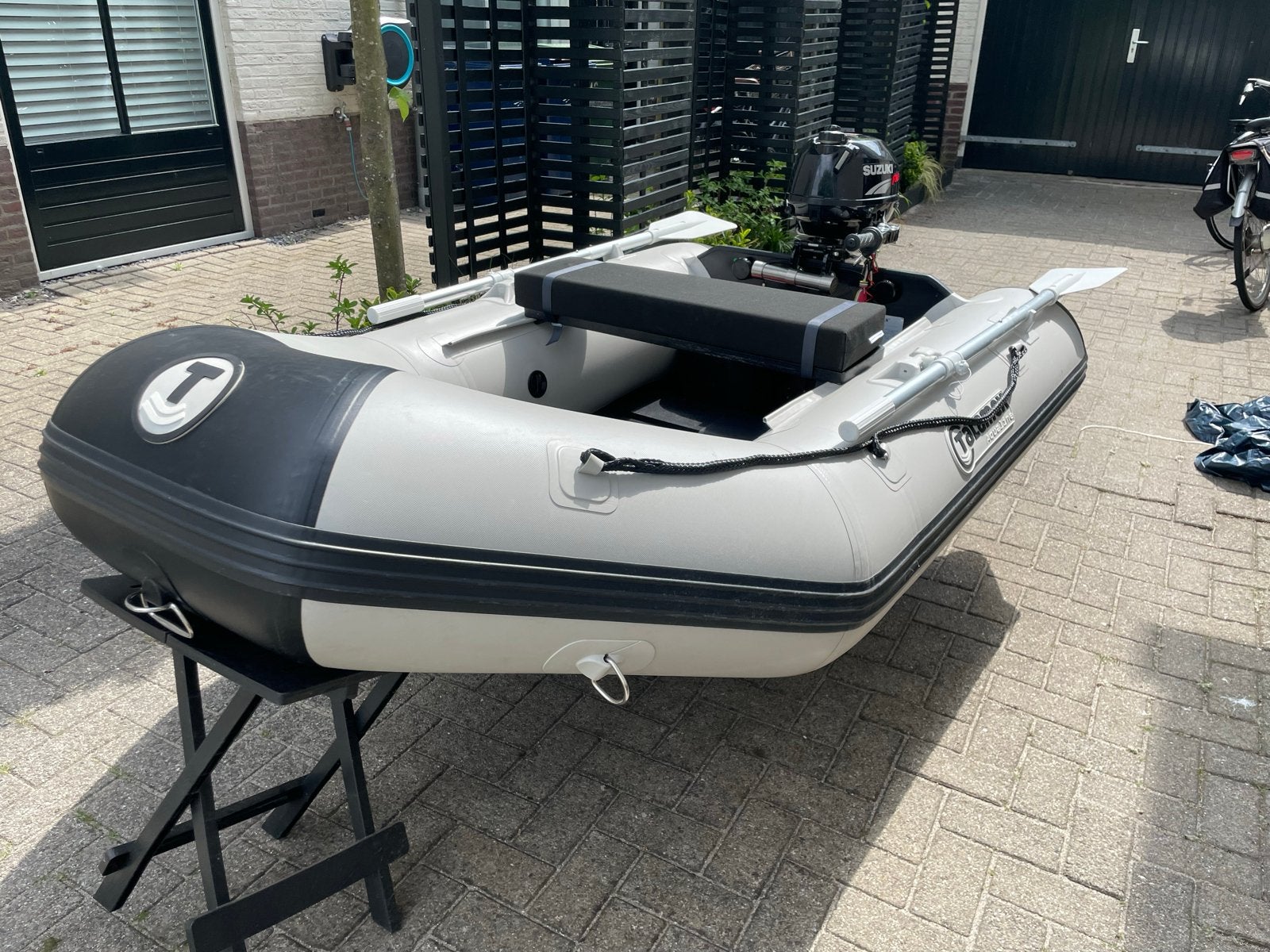 Talamex 230 Rubberboot met Suzuki 2.5pk motor en toebehoren, Ophalen, Zo goed als nieuw