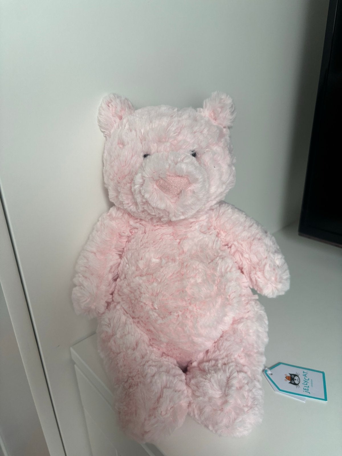 Jellycat Leola Bear Roze Knuffel - nieuw!, Jellycat, Overige karakters, Beer, Nieuw
