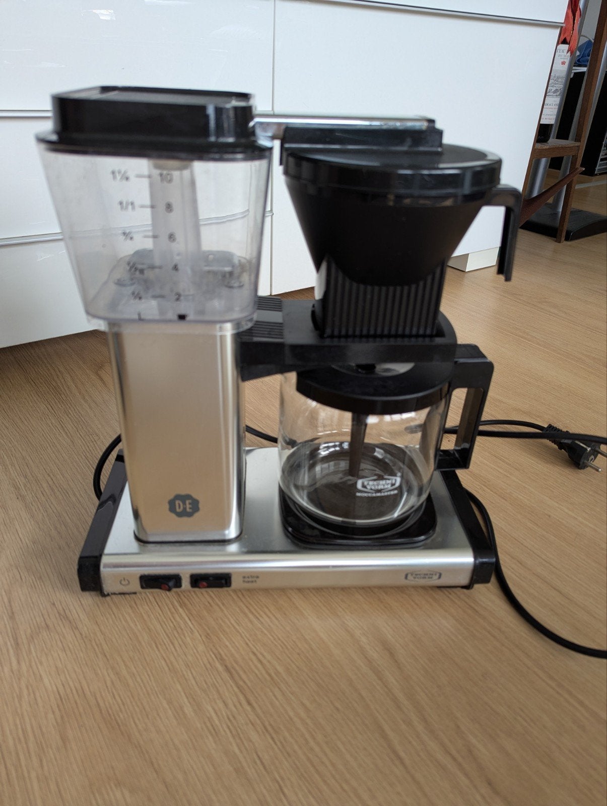 Moccamaster KBG 741 Koffiezetapparaat - Zilver, Ophalen, Gebruikt, 10 kopjes of meer, Koffiemachine