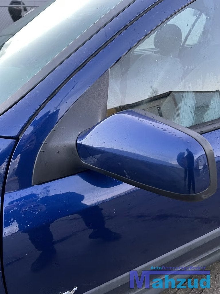 OPEL ASTRA G Blauw Z21B links spiegel 1997-2004, Gebruikt, Opel Automobile GmbH, Ophalen of Verzenden, Kontakt@opel-infoservice.de