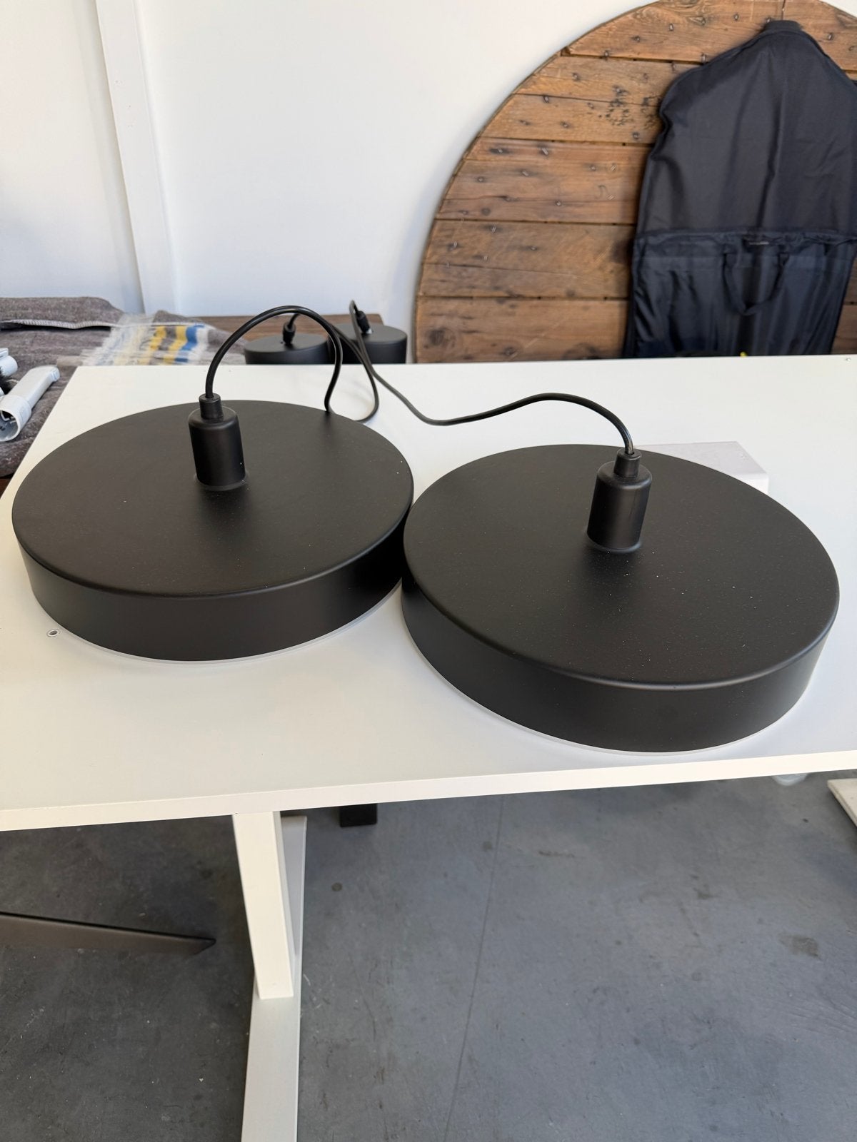 IKEA hanglampen slim - Zwart, modern design, Ophalen, Zo goed als nieuw, Metaal, E27 (groot)