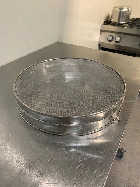 Professionele RVS Bakkerszeef/Meelzeef–Ø 40 cm (400x75 mm), Hendi, Zilver, Ophalen of Verzenden, Overige materialen