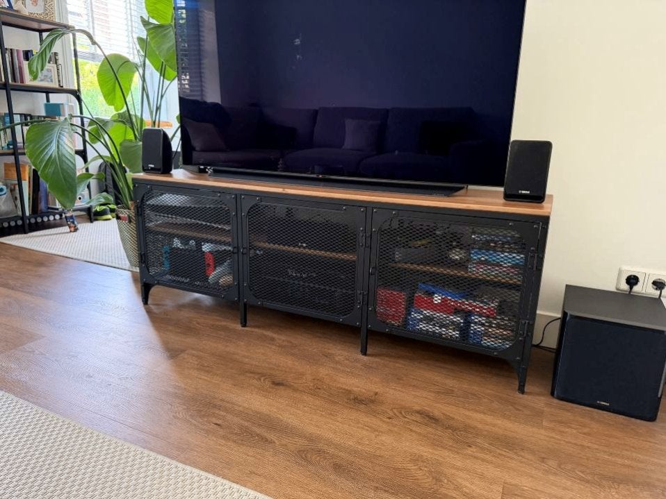 IKEA FJÄLLBO TV Bench – Black, 50 tot 100 cm, Zo goed als nieuw, Minder dan 100 cm, 25 tot 50 cm