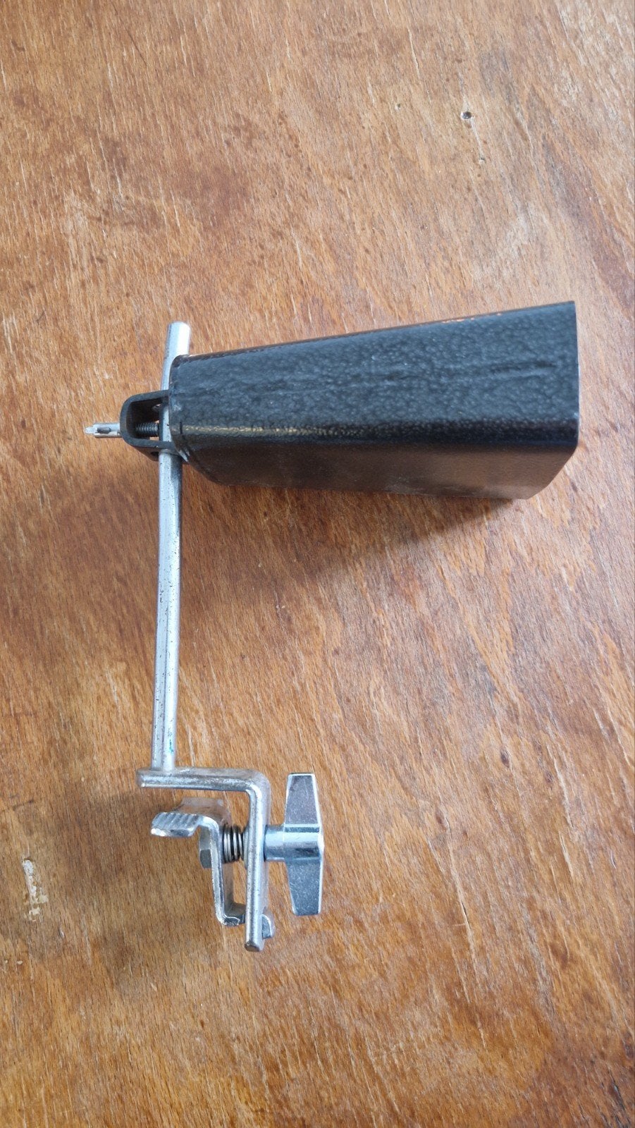Cowbell met bevestigingsklem - Gebruikt, Muziek en Instrumenten, Ophalen of Verzenden, Gebruikt, Overige soorten