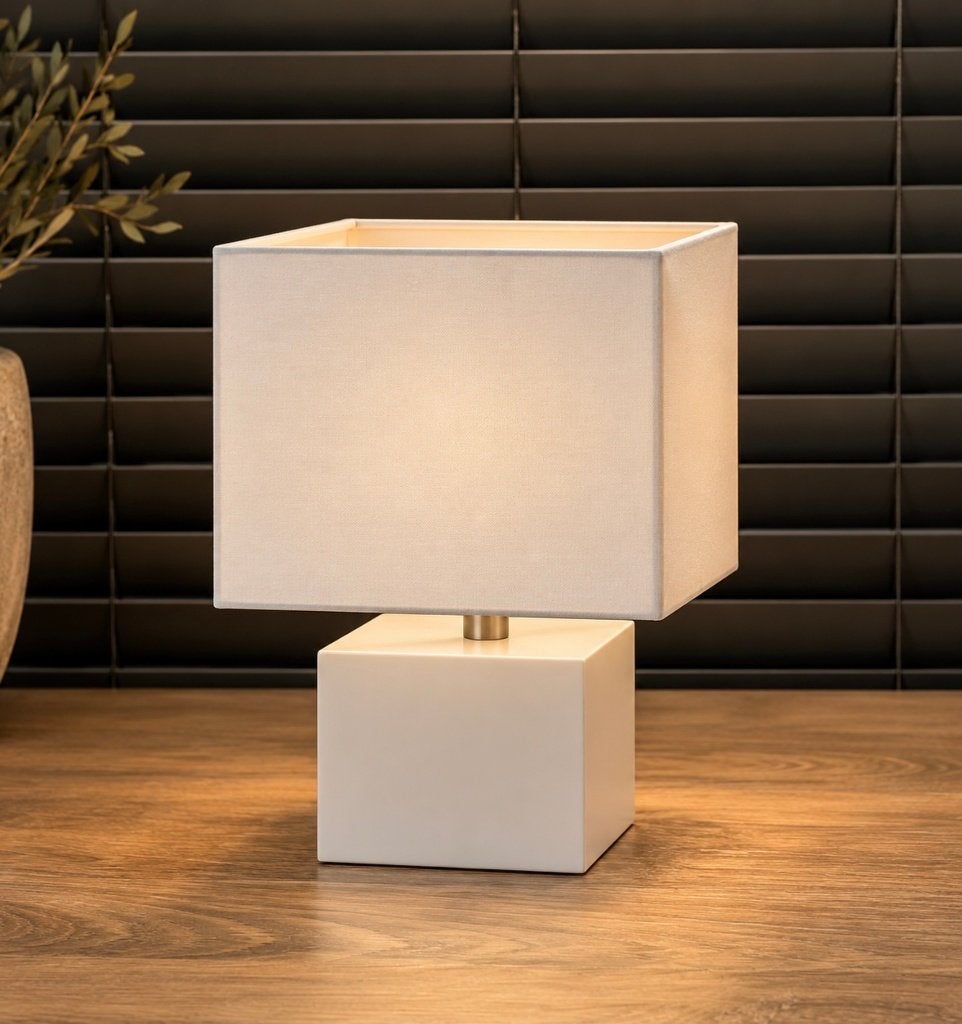 Vierkante lampenkap wit van Stout verlichting twv € 99,00., I, Wit, Ophalen of Verzenden, Zo goed als nieuw