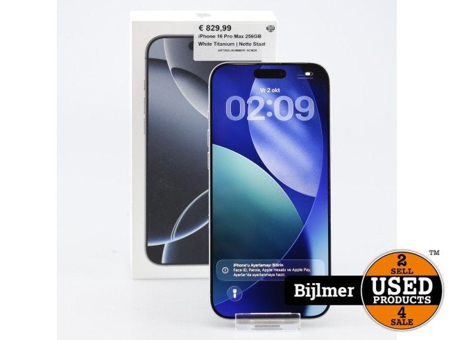 iPhone 16 Pro Max 256GB White Titanium | Nette Staat, Apple, Zo goed als nieuw, Support@apple.com, One Apple Park Way
Cupertino, CA 95014
United States