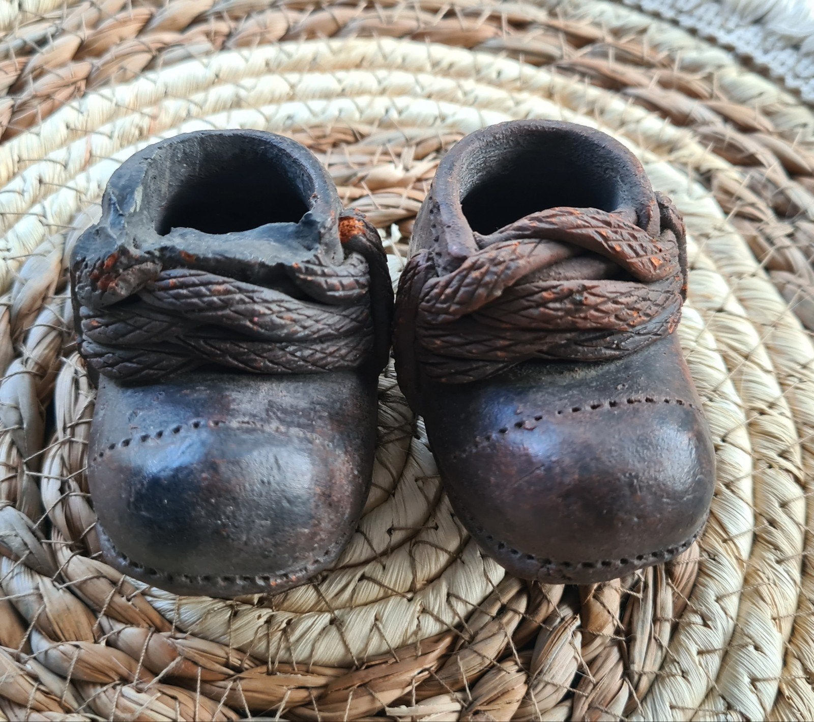 Decoratieve miniatuur schoenen - set van 2, Antiek en Kunst, Ophalen of Verzenden