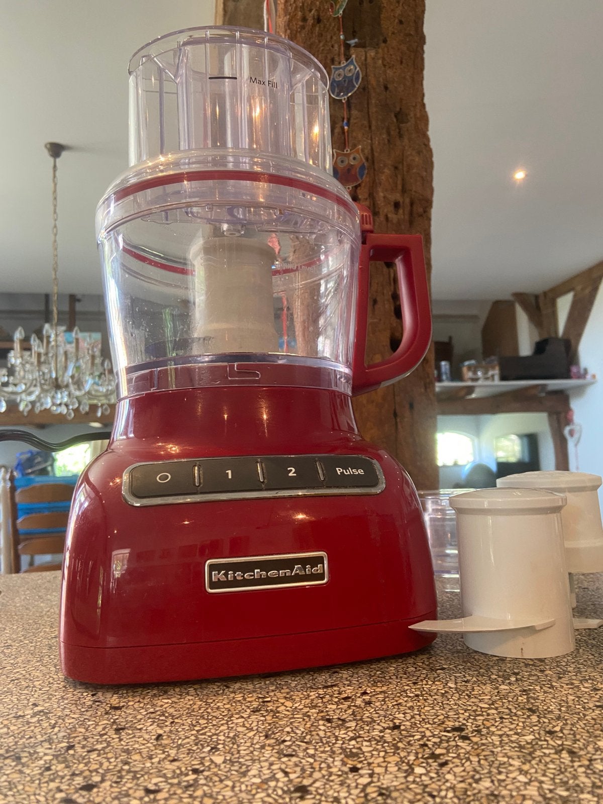 KitchenAid foodprocessor, Witgoed en Apparatuur, Keukenmixers, 2 tot 3 liter, Ophalen of Verzenden, Zo goed als nieuw, 3 snelheden of meer