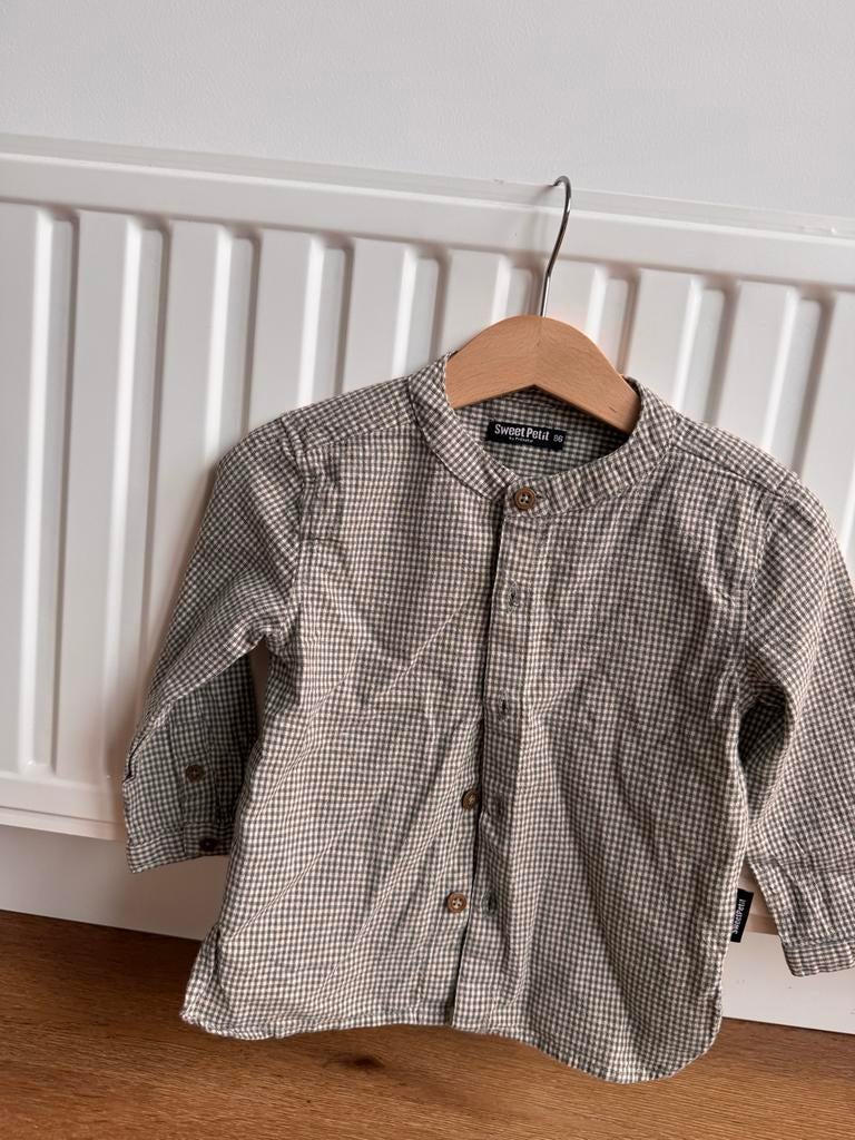 Sweet Petit geruit overhemd maat 86, Ophalen of Verzenden, Gebruikt, Jongen, Overhemd of Blouse