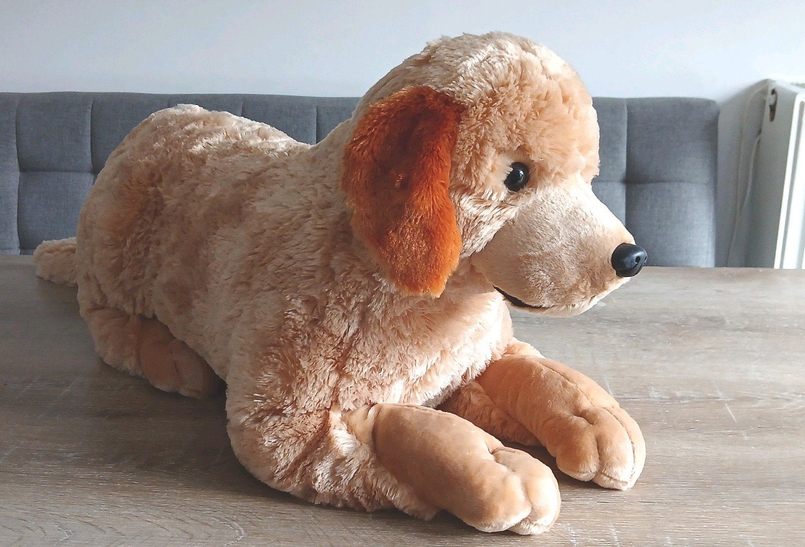 XXL wild republic golden retriever grote knuffel hond, Overige merken, Zo goed als nieuw, Beige, Groot (groter dan 80 cm)