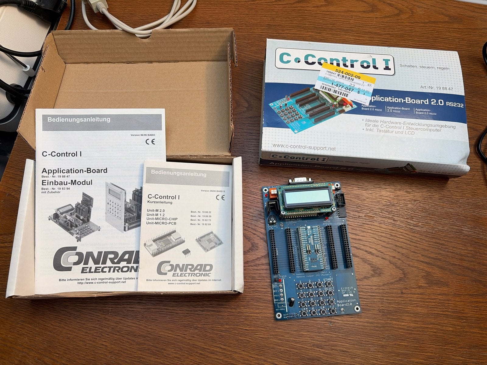 Conrad C-Control I Application-Board 2.0 RS232 met LCD, Computers en Software, Overige Computers en Software, Ophalen of Verzenden