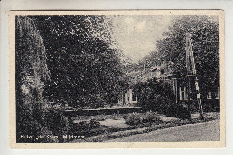 Mijdrecht, Huize de Krom, Ophalen of Verzenden, 1920 tot 1940, Gelopen, Utrecht