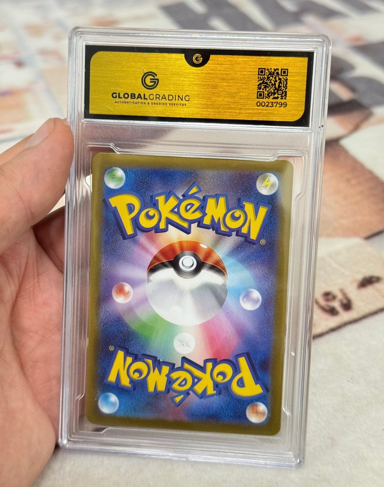 2025 POKEMON JAPANESE ARVEN'S GREEDENT #075 grade 10 GG, Ophalen of Verzenden, Nieuw, Losse kaart, Foil