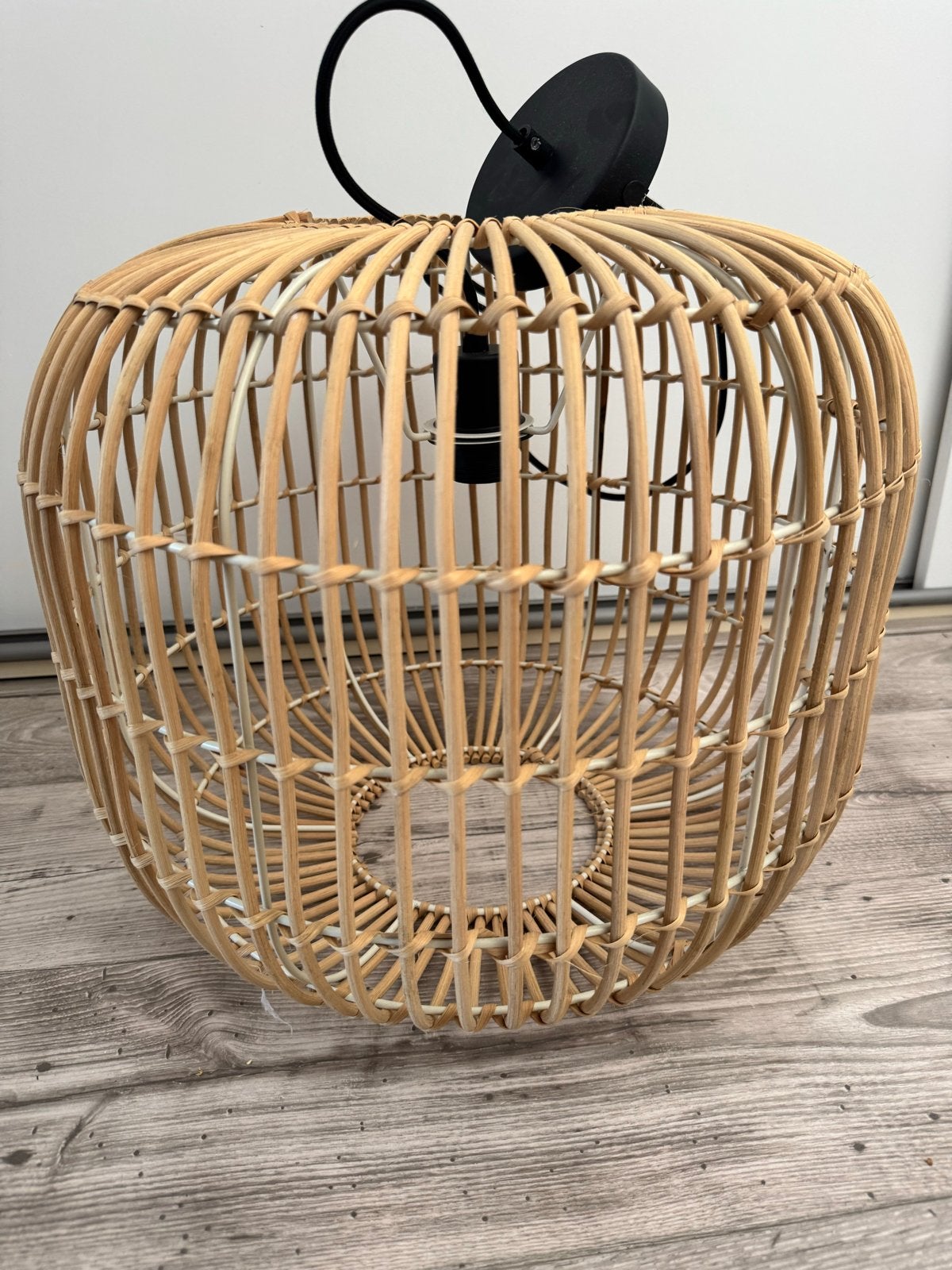 Rotan Plafondlamp - Karwei Hanglamp, Ophalen, Zo goed als nieuw, Overige materialen