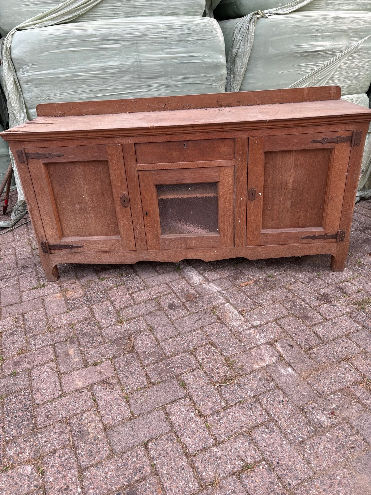 Oude brocante kast - dressoir opknapper, Ophalen of Verzenden