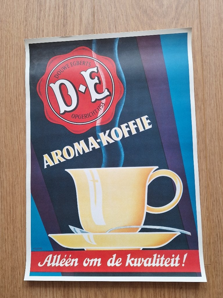 3 Douwe Egberts posters (meerdere foto's), Ophalen of Verzenden, Zo goed als nieuw, Overige typen