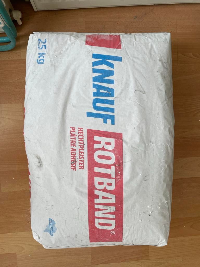 Nieuwe baal Knauf Roodband 25kg Hechtpleister, Ophalen, Nieuw