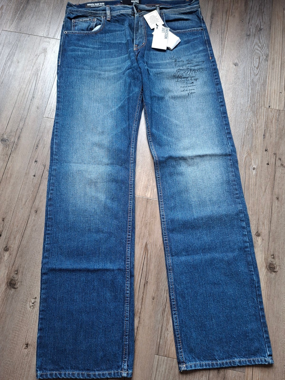 LOVE MOSCHINO jeans W36 L34, W36 - W38 (confectie 52/54), Moschino, Blauw, Nieuw
