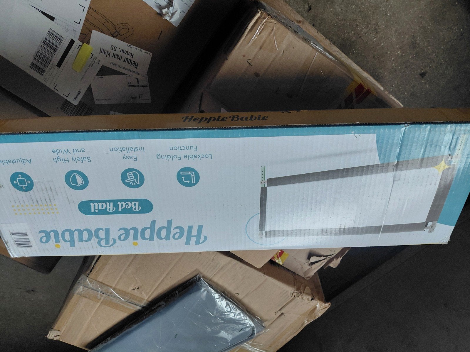 heppie babie bed rail, Ophalen of Verzenden, Nieuw, 180 cm of meer, 85 tot 100 cm