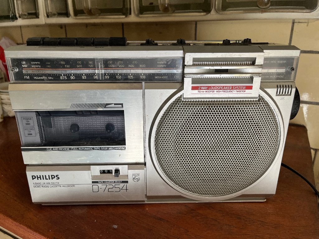 Philips D-7254 Radio Cassette Recorder, Ophalen, Gebruikt, Overige typen