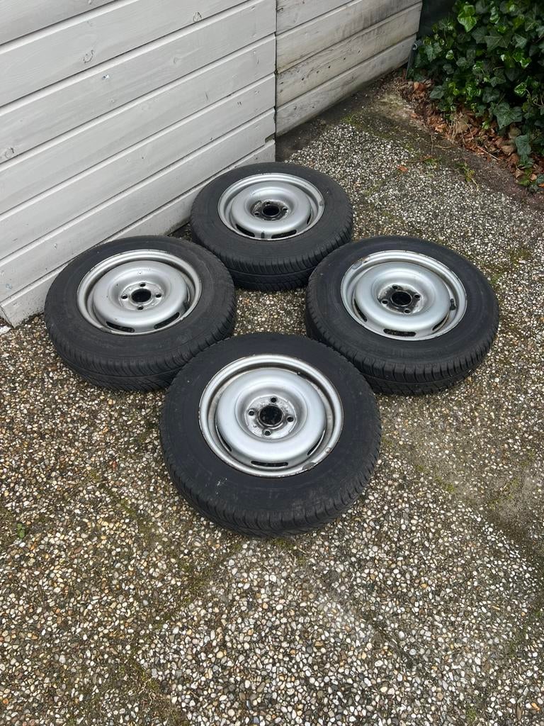 Golf 2 velgen. Staal 155/80/13, Ophalen, Gebruikt