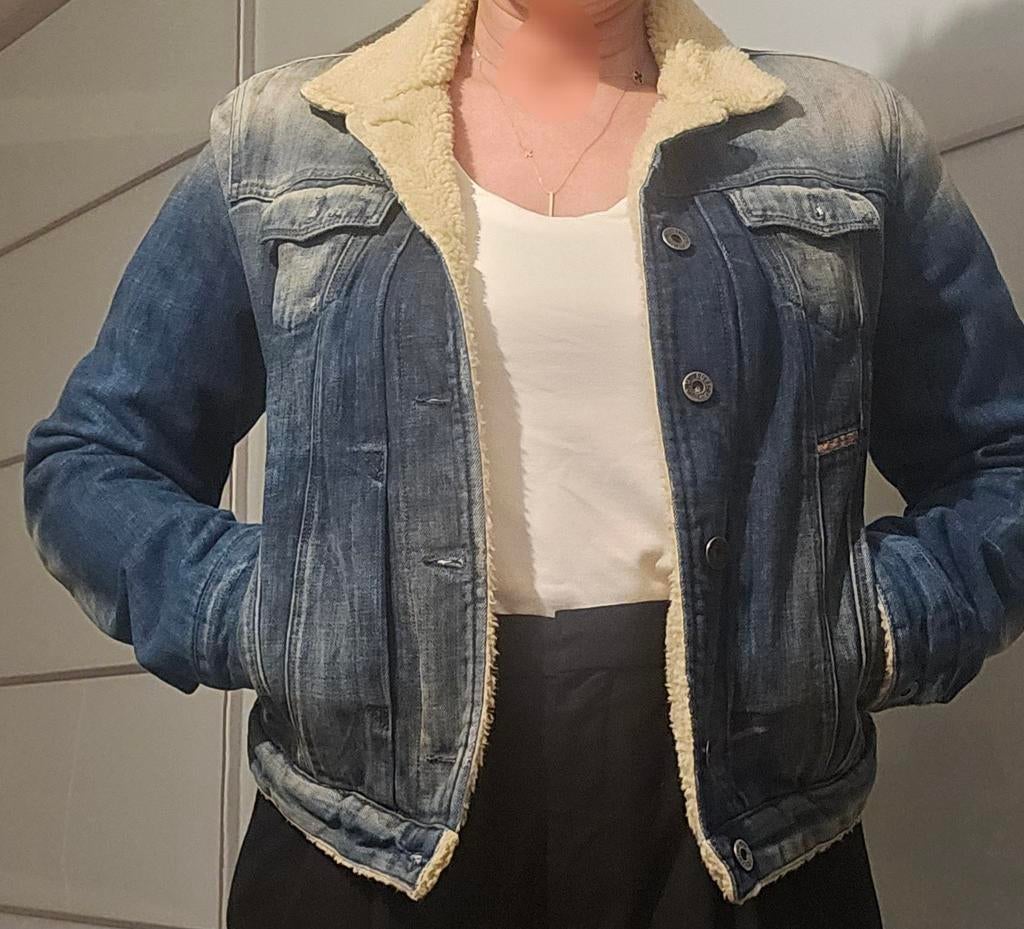 Diesel Sherpa Denim Jas - Maat M, Blauw, Ophalen of Verzenden, Zo goed als nieuw, Diesel