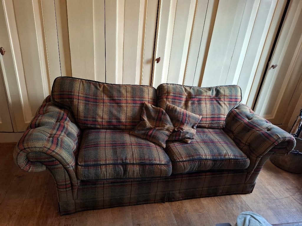 Chesterfield bank, Ophalen, Gebruikt, 100 tot 125 cm, Chesterfield