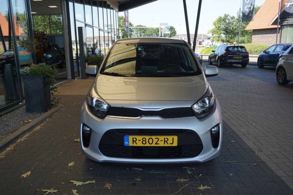 Kia Picanto 1.0 DPi DynamicLine Automaat | Carplay | Cruise, Auto's, Kia, Stof, Gebruikt, 4 stoelen, Origineel Nederlands