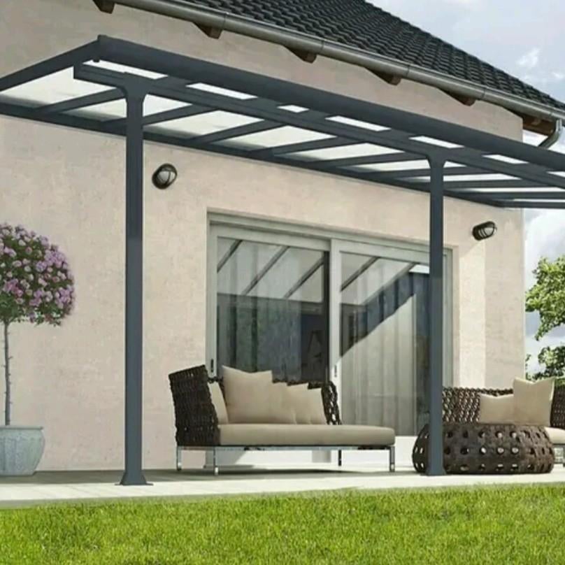 Terrasoverkapping Toscane LED 546 x 300 cmAntracietgrijs, Tuin en Terras, Overkappingen, Ophalen of Verzenden, Nieuw, Veranda