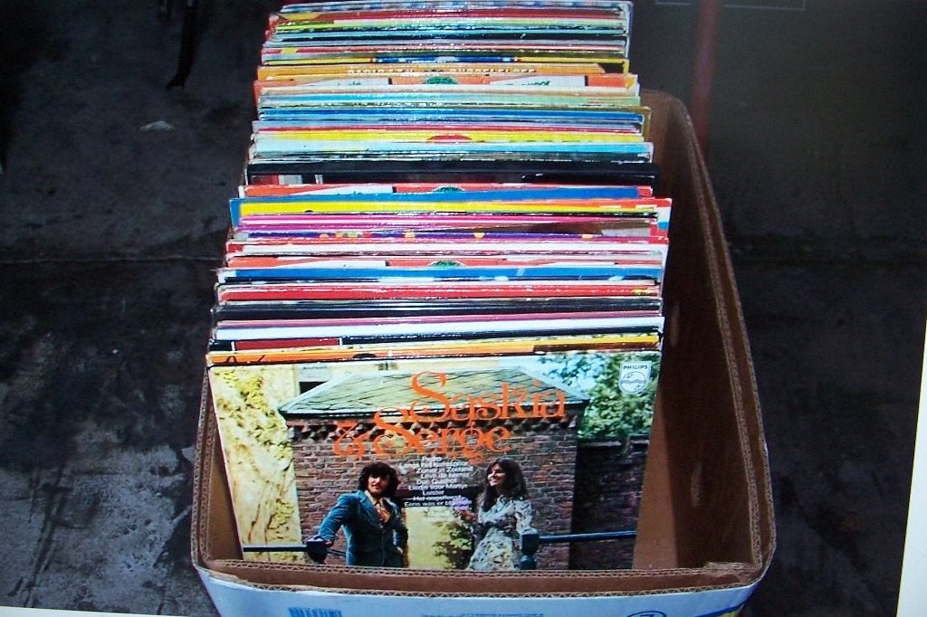 doos met ongeveer 110 Nederlandstalige lp's nr 2, Ophalen, LP, Gebruikt, Overige genres