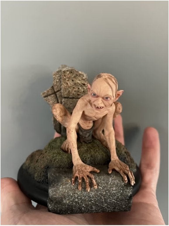 Mini Statue Gollum, Guide to Mordor Weta Workshop, Verzamelen, Ophalen of Verzenden, Zo goed als nieuw, Beeldje of Buste