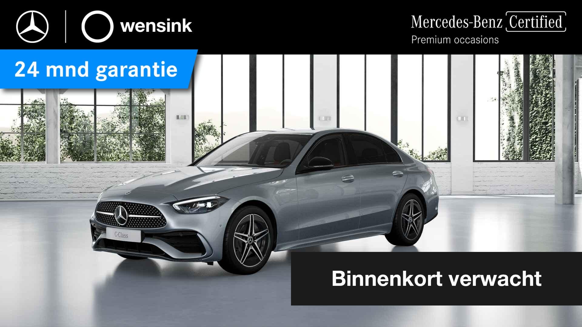 Mercedes-Benz C-klasse 220 d AMG Line | Leder interieur| Nig, Automaat, Achterwielaandrijving, Euro 6, 4 cilinders