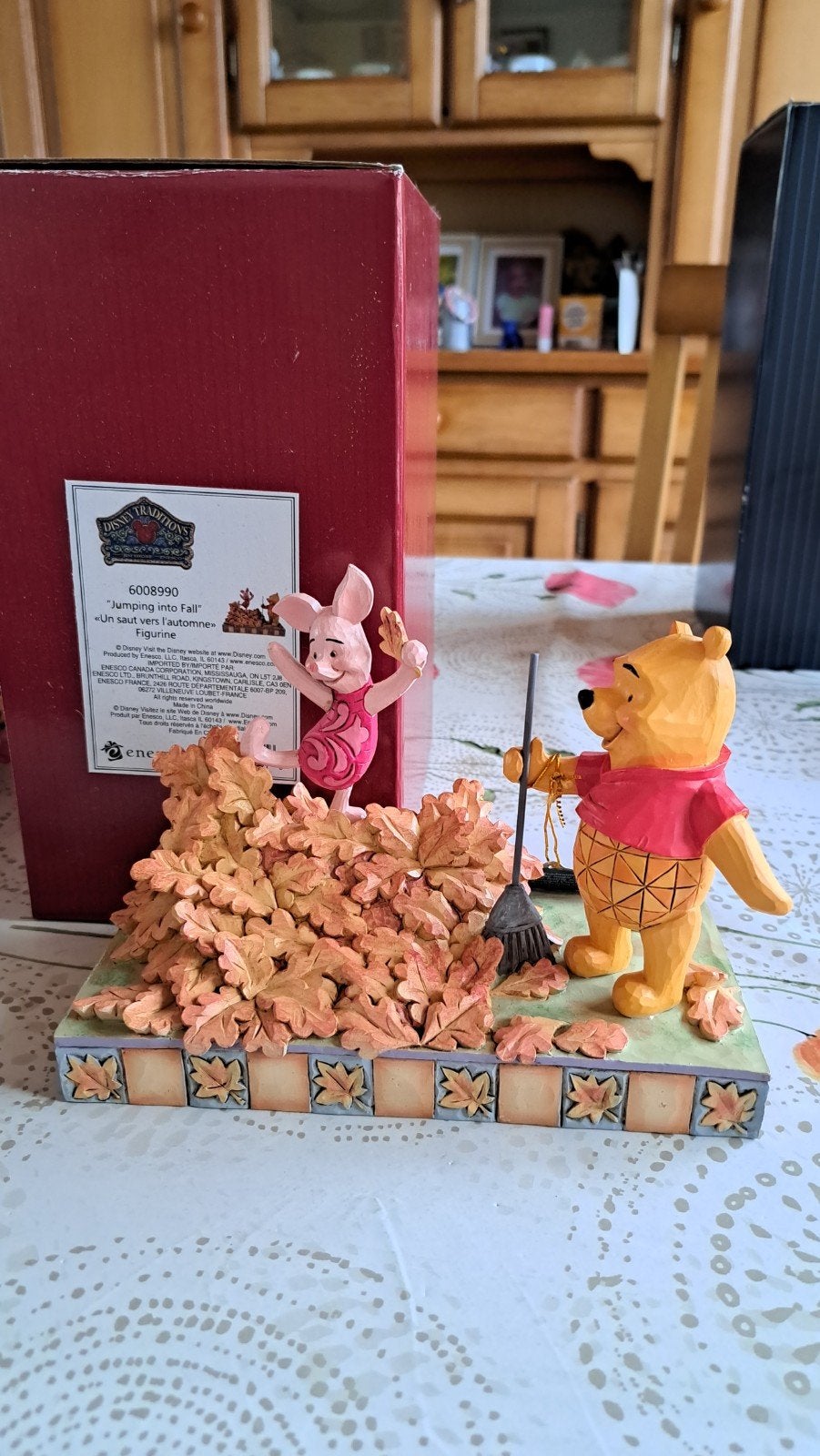 Disney Traditions Winnie de Poeh & Knorretje Herfstbeeldje, Verzamelen, Ophalen, Winnie de Poeh of vrienden, Zo goed als nieuw