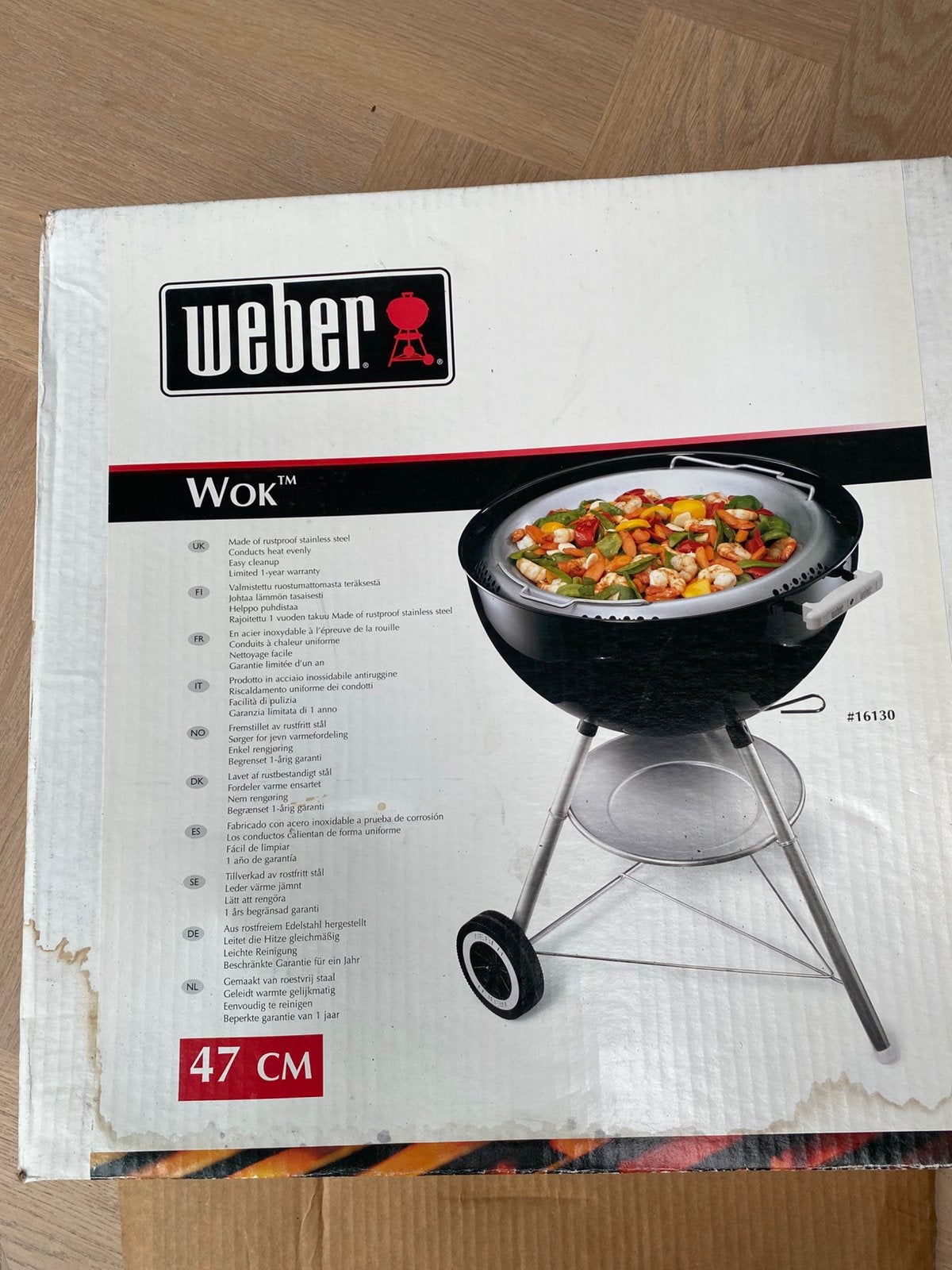 Te koop Weber Wok pan 47 cm, Ophalen, Nieuw