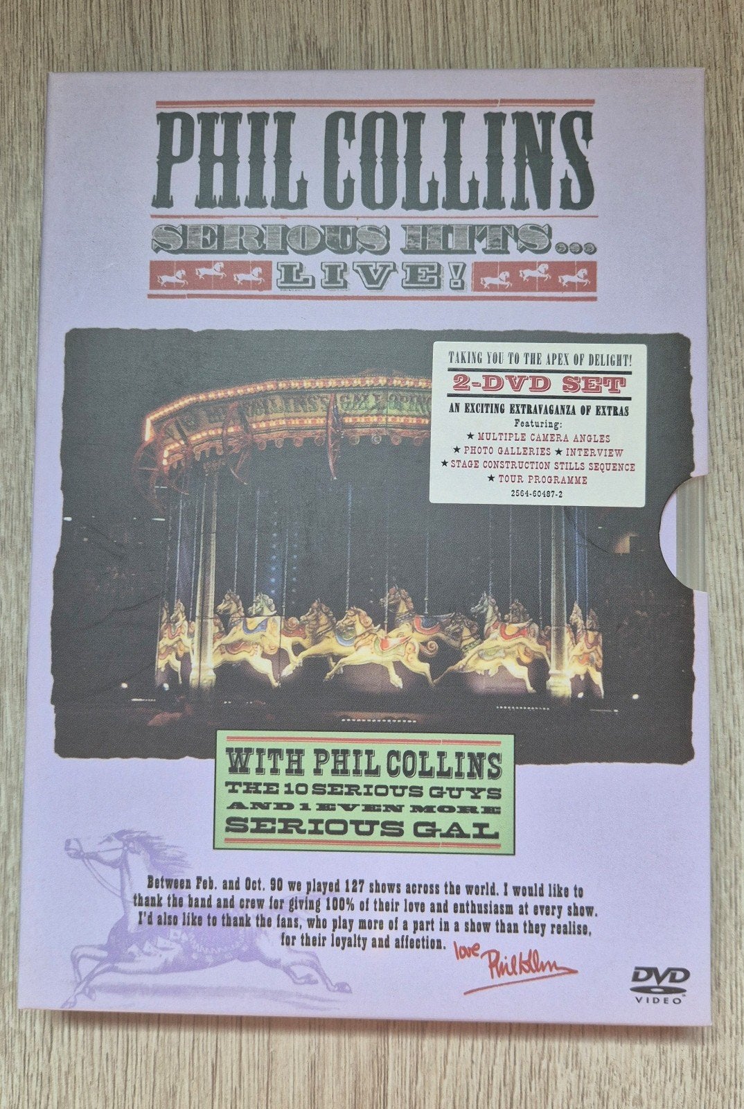 Dubbel DVD Phil Collins Serious hits live, Alle leeftijden, Ophalen of Verzenden, Zo goed als nieuw