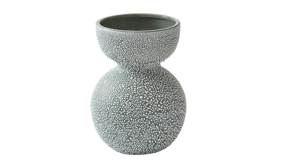 POLSPOTTEN Vaas Boolb Dots Dark Green M | Van €120, nu, Huis en Inrichting, Woonaccessoires | Vazen, POLSPOTTEN, Nieuw, Ophalen of Verzenden