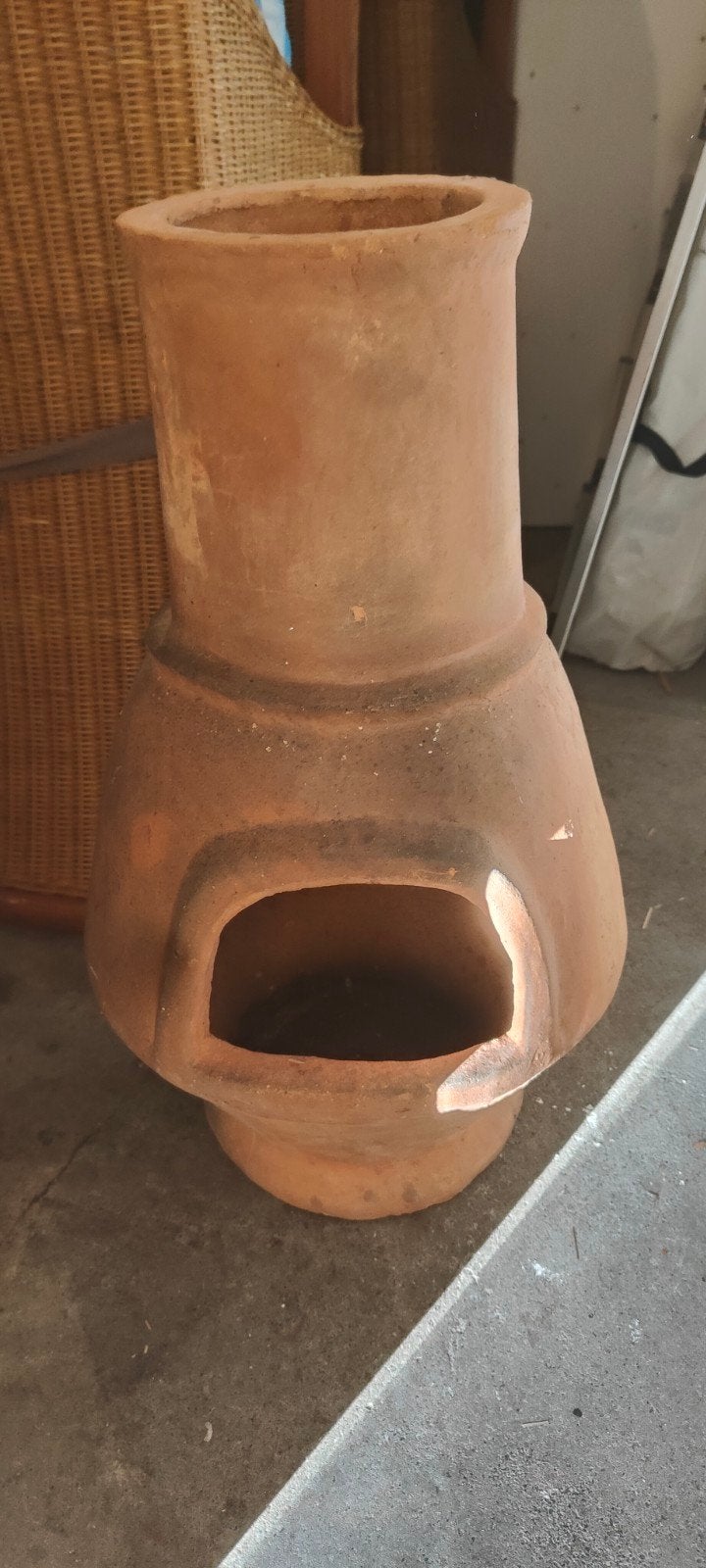 Terracotta Tuinhaard - Gezellige Warmte voor Buiten, Ophalen of Verzenden, Gebruikt