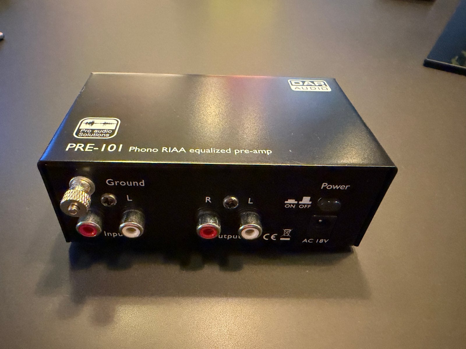 DAP Audio - PRE-101 Phono RIAA voorversterker, Audio, Tv en Foto, Versterkers en Receivers, Overige systemen, Zo goed als nieuw
