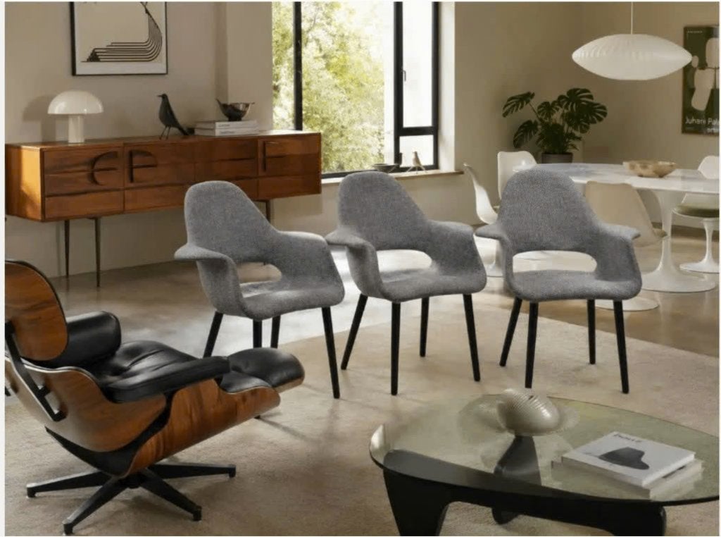 3x Organic Chair Eames Vitra Saarinnen, Ophalen, Gebruikt, Drie, Hout