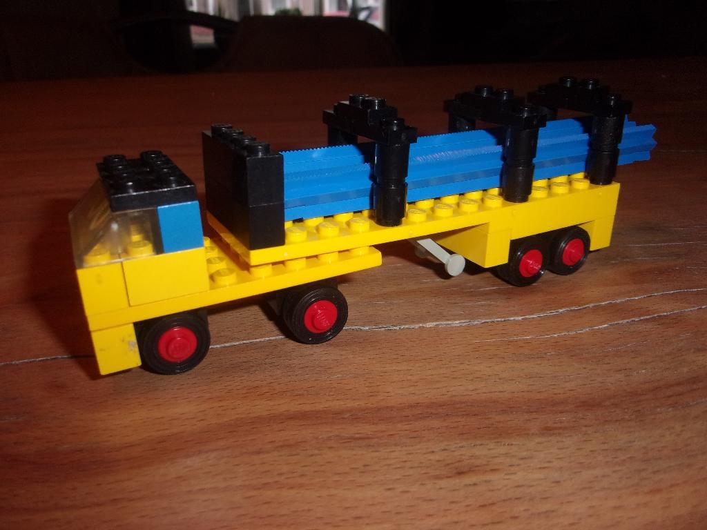 Lego Legoland 647-1 Lorry with Rails uit 1971 (1), Gebruikt, Lego, Ophalen of Verzenden, Compleet