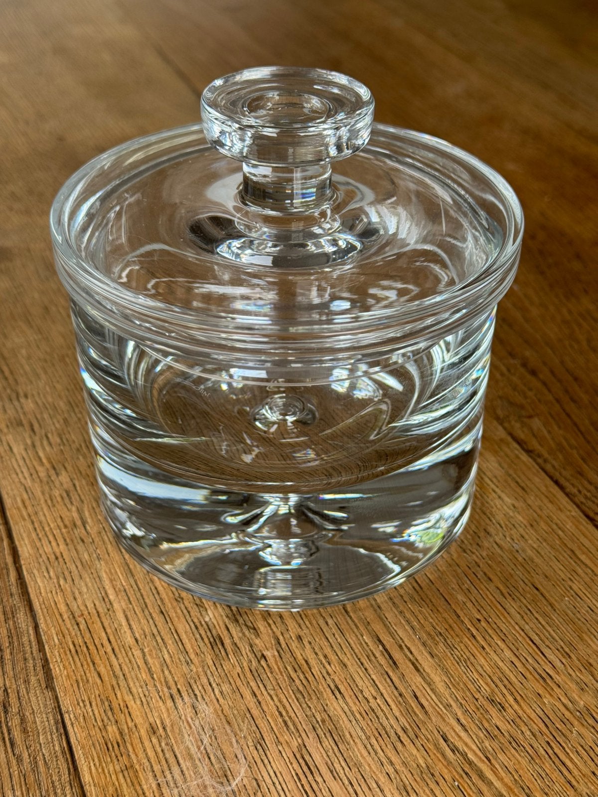 Glazen Krosno ‘Bonny’ bonbonnière / pot, Ophalen of Verzenden