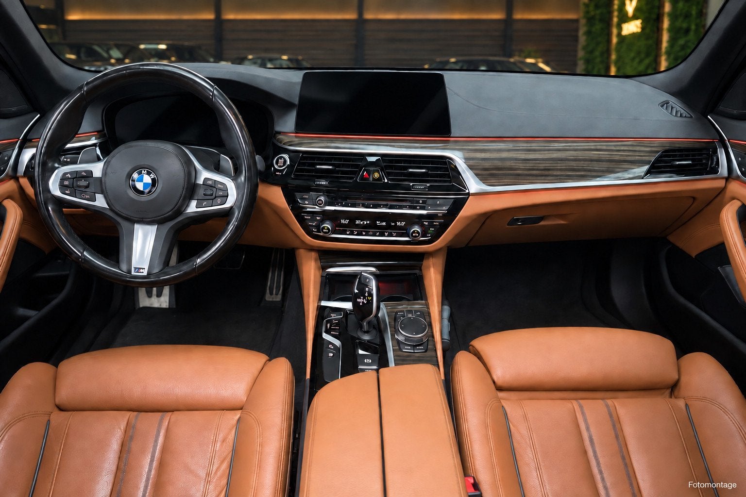 BMW 5-serie 530i M-Sport - Schuifdak - Cognac, Auto's, Automaat, 1998 cc, Achterwielaandrijving, Gebruikt