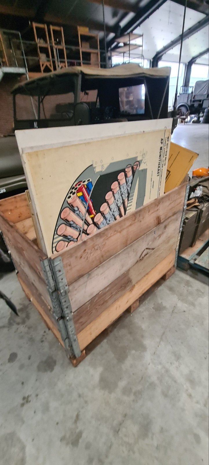 Pallet met Instructiekaarten Landmacht, Ophalen, Landmacht, Nederland