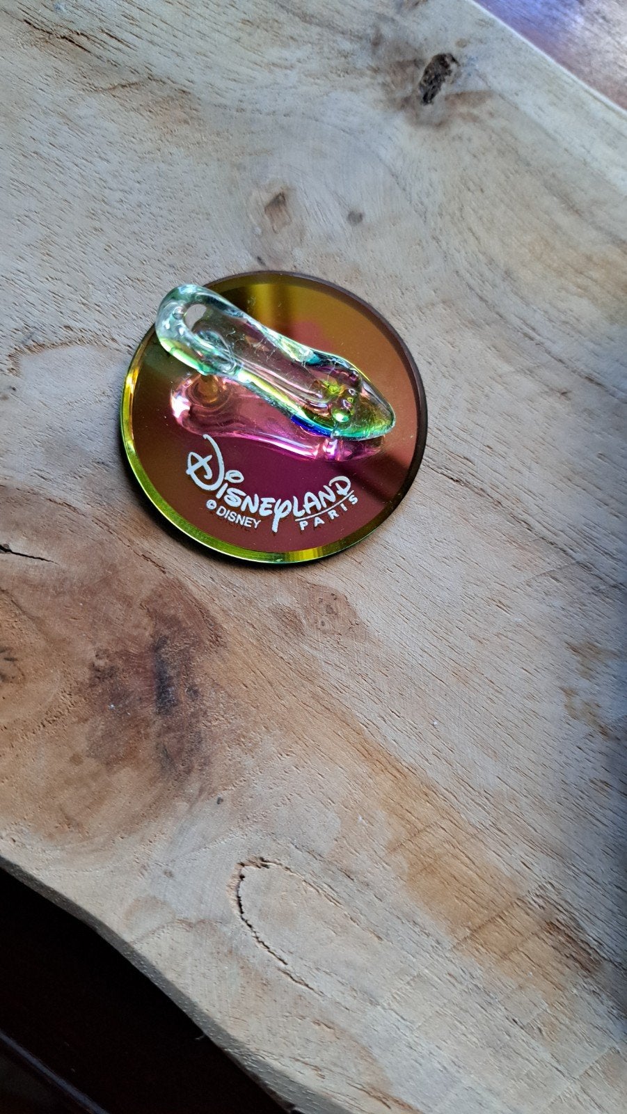Arribas Brothers Disney Land Parijs Glazen Muiltje, Verzamelen, Ophalen, Mickey Mouse, Zo goed als nieuw, Beeldje of Figuurtje