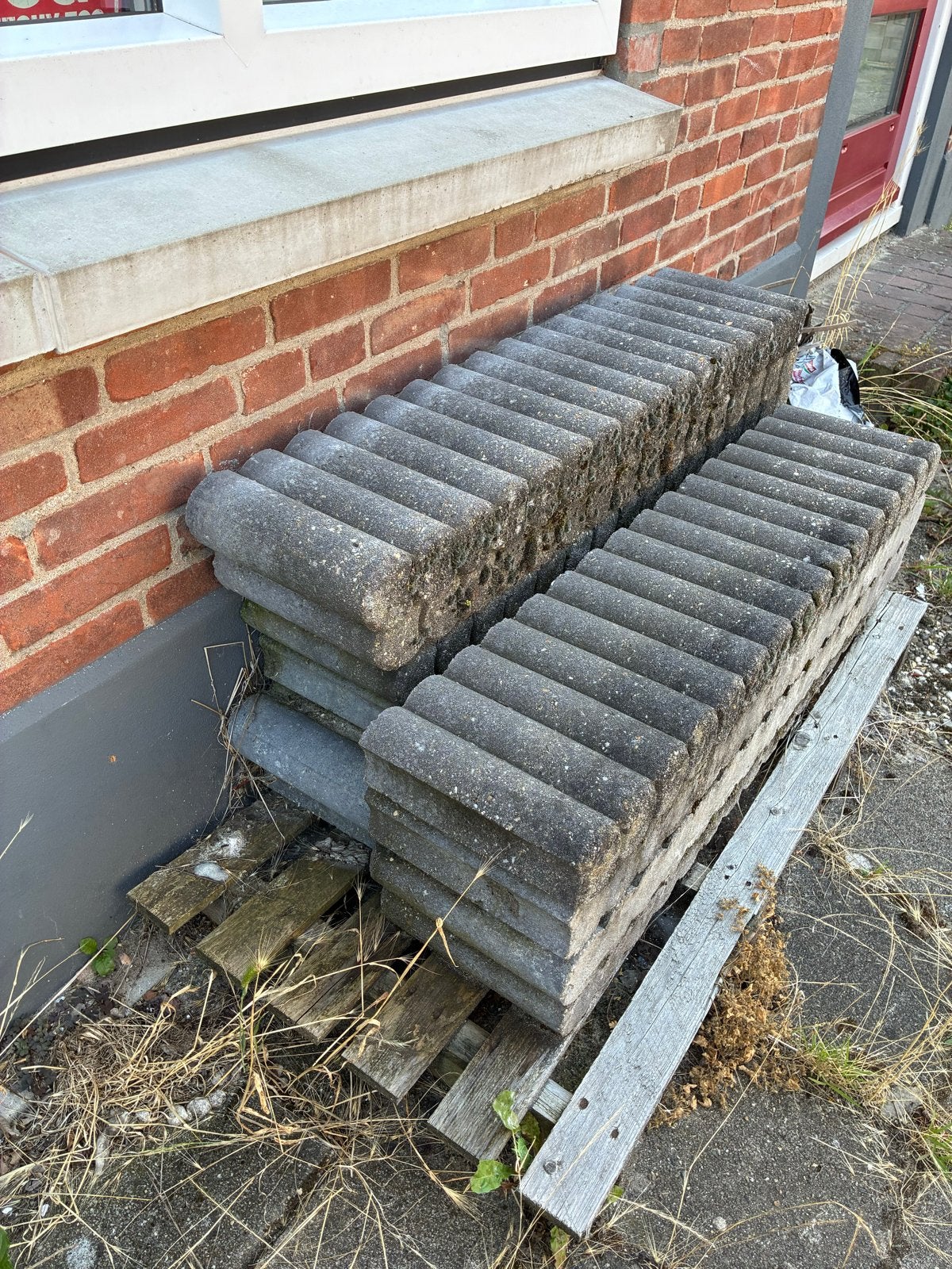 Rondoband 10 stuks - Grijs, Tuin en Terras, Grind, Keien en Split, Ophalen, Overige materialen, Gebruikt, Overige typen