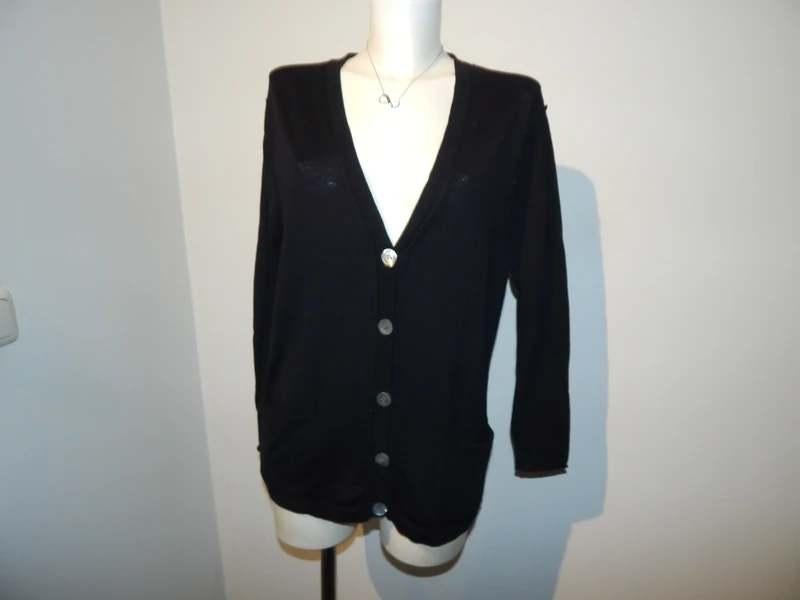 Acne fijn gebreid merino wollen vest baggy look S/M, Kleding | Dames, Verzenden, Zwart, Acne, Zo goed als nieuw