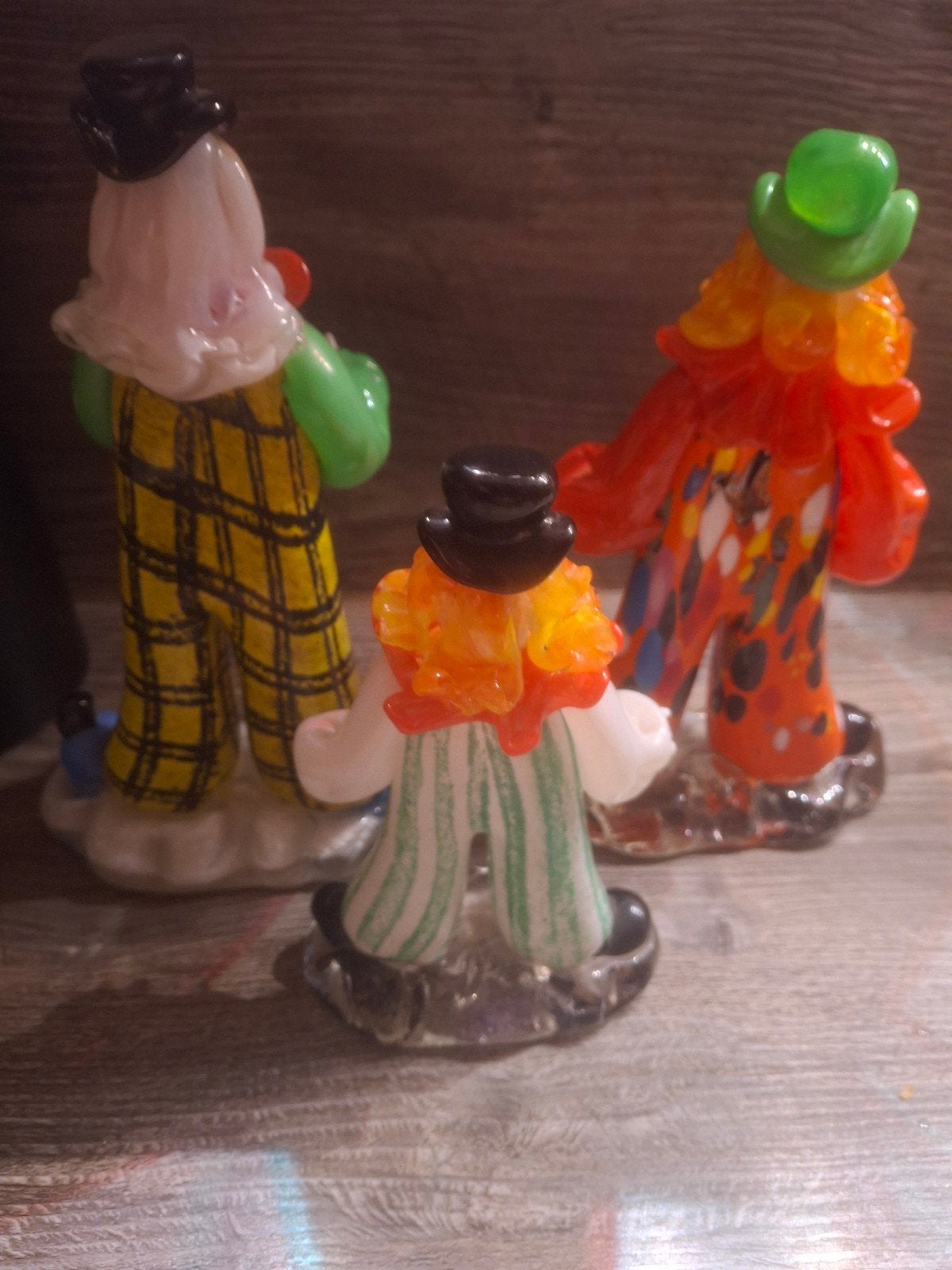 Vintage Handgemaakte Glazen Clown Beeldjes - ZBS Tsjechië, Ophalen