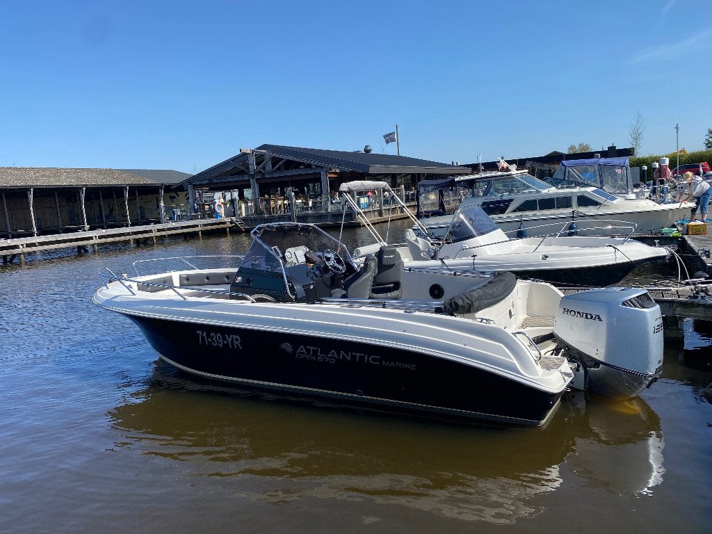 Atlantic Marine 670 Open (135 pk motor 2024), Zo goed als nieuw, 135 pk, Elektrische start, Ophalen