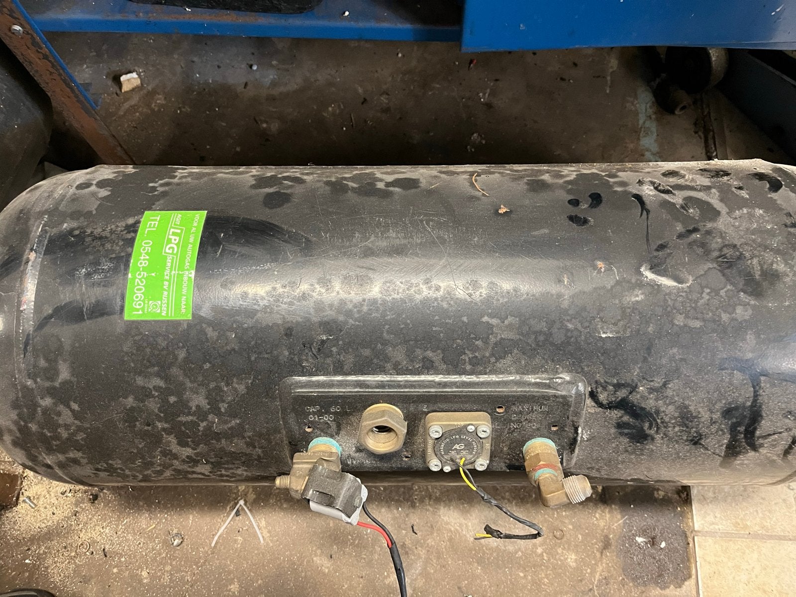 LPG Tank 2 x 60 liter voorraad, Ophalen of Verzenden, Gebruikt, Universele onderdelen