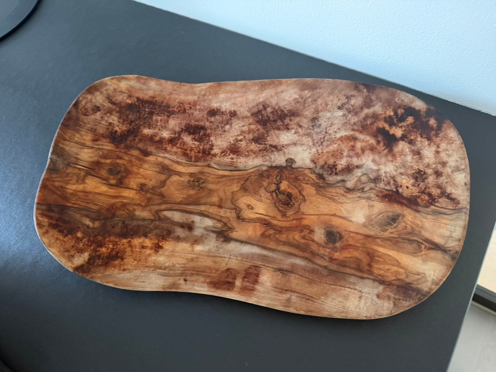 Mooie olijfhouten serveerplank, Antiek en Kunst, Ophalen of Verzenden